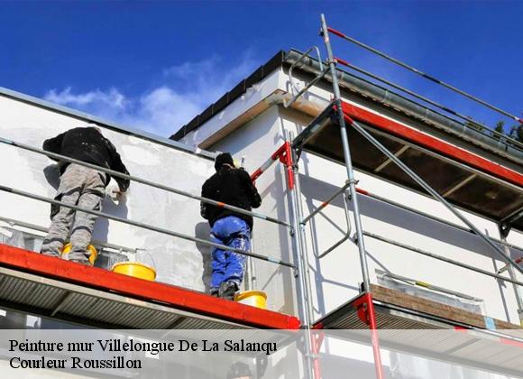 Peinture mur  villelongue-de-la-salanqu-66410 Courleur Roussillon